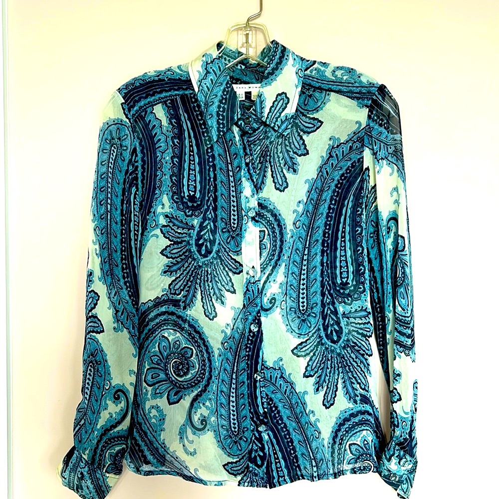 Zara paisley silk Marant blouse size M